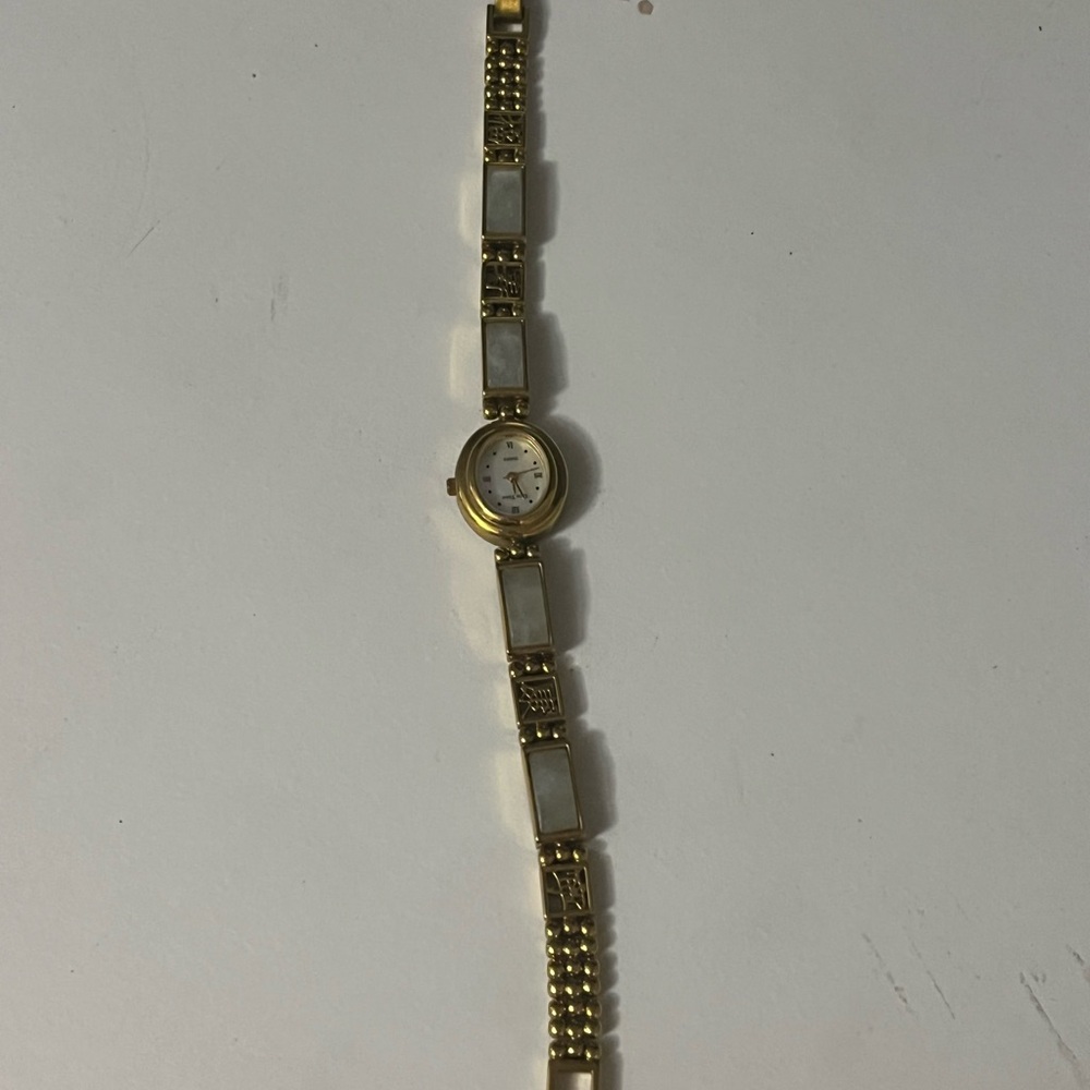 Gem Time gold plated Japanese style watch